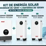 Combo ➡️Inversor Must 12 kwh ➡️2 Bateria Must 15 kwh = 30 kwh - Img 57944671