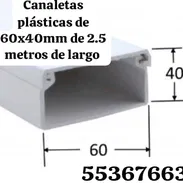 Canaletas plásticas de 60x40 de 2.5 metros de largo - Img 56677902
