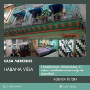 Renta casa en La Habana Vieja,de 3 habitaciones, 3 baños,agua fría y caliente, ventilador,nevera - Img 44696391
