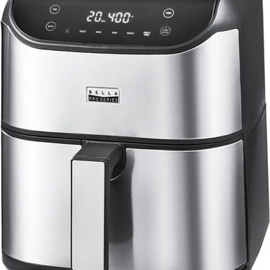 🍟 Freidora De Aire Bella PRO 6QT Acero Inoxidable Con Pantalla Táctil, Canasta Extraíble 🧼 Envío* + Garantía** - Img 97713932