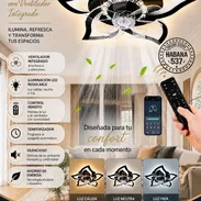Lámparas de techo con ventilador modelo flor - Img 55579323