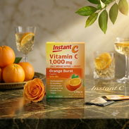 Vitamina C 1000mg, Instant C – Mezcla en Polvo para Bebida (Sabor Orange Burst) - Img 57383490
