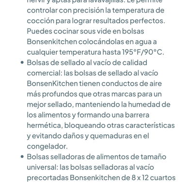 100 Bolsas selladoras de alimentos al vacío 🌐 - 5/6