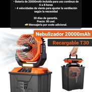 Ventilador recargable T30 con nebulizador 3D, batería de 20000 mah - Img 56516067