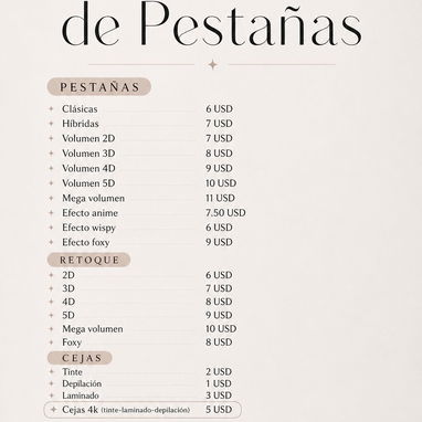 Servicio de pestañas - Img 125034731