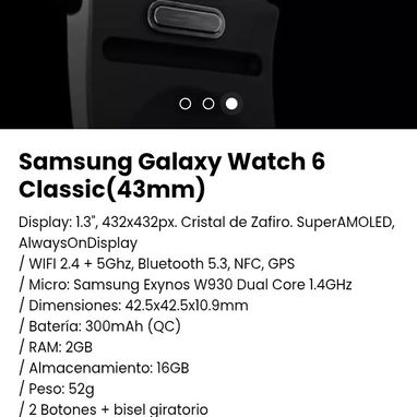 Samsung Galaxy Watch 6. Nuevo con garantía - Img 102659059