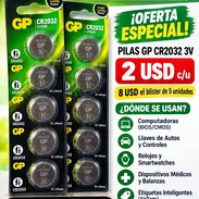 🔋 PILAS GP CR2032 – 3V LITIO - Img 57655999