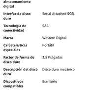 Disco duro SAS (New )wester digital de 12TB  ( con interfaz SAS ,ideal para servidores ) - Img 45584276