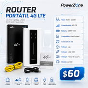 📶 Router portátil 4G LTE 📶 10 000mAh Baretia, Puerto de RED , Precio 60$ - Img 55884677