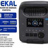 🔹Estación de energía portátil Jekal🔹 3000w - pico de 5000w 2560Wh - Img 56930416