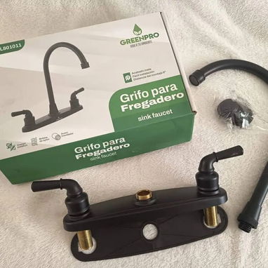 Grifo Fregadero doble cuello cisne negro GP 1011(CVV) - 2/2