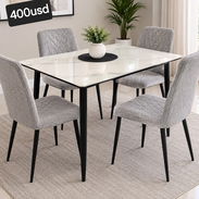 Juego de comedor y sofá de lujo modernos, importados  y de calidad - Img 58191382