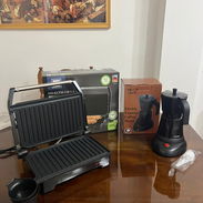Tostadora o placha grill + Cafetera eléctrica RUDEN 6 tazas con garantía de 1 mes - Img 55740252