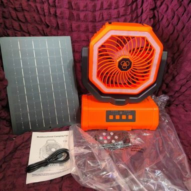 Ganga los más nuevos ventiladores F35regagables de 20000 mha con panel incluído tipoC también sirve para cargar celular - 7/7