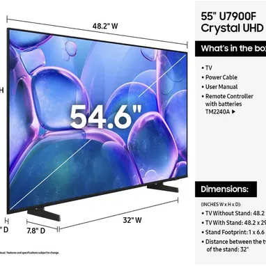 Samsung de 55”U7900F 4K UHD del 2025 smart TV con IA integrado - 3/10