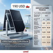 Panel solar longi de 620 w - Img 57666695