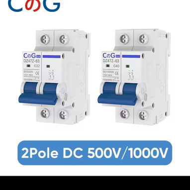 Breaker de CD corriente directa para sistemas solares de 20A, 20usd  100A y  125A 25usd calidad y seguridad para su sist - Img 117269586