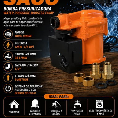 Bombas de agua periféricas, centrífugas y autocebantes (ladrón de agua), presurizadoras - Img 124153059