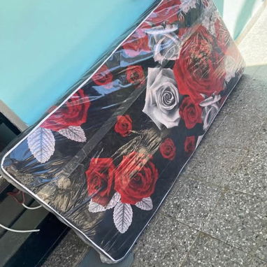 Venta de Colchones Cameros,3/4 y Personales de Muelles con espuma forro liso estampado nuevos en su nailon. - Img 118048827