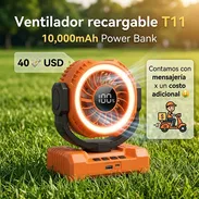 Ventilador recargable t11 10,000mAp - Img 56334383