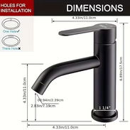 MEZCLADORA BAÑO | LLAVE BAÑO | LLAVE LAVAMANOS | GRIFO BAÑO | MEZCLADORA LAVABO | FAUCET BAÑO | NEGRO MATE | POP UP | BA - Img 55795273