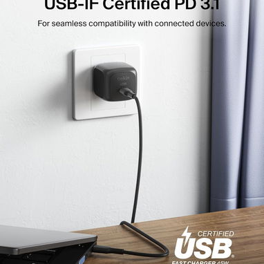 CARGADOR BELKIN 45W USB-C PD3.1 PPS + CABLE USB-C INCLUIDO ENVÍO DISPONIBLE + GARANTÍA - 2/10