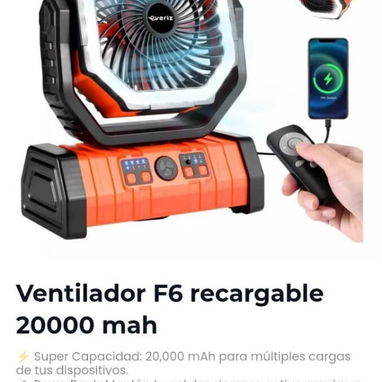 VENTILADORES  F6 recargables - 2/2