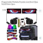 Pantalla Programables para Carros, los ojitos bellos, dimensiones 37.4 x 9.2cm, - Img 50338885