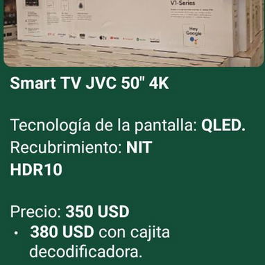 Smart TV de varias marcas y pulgadas (Hisense, Insignia, TCL, Vision, Milexus, LG, Samsung, Royal, JVC) - Img 121560464