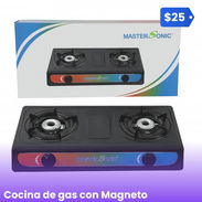 Cocina de Gas de 2 Hornillas con MAGNETO - Img 54148999