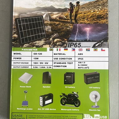 ventiladores recargable con panel - Img 125440208