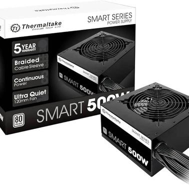 ∆Fuente marca Thermaltake (inteligente) Certificada de 500 W y 35amp 80+(nueva) *más en descripción 👇🏽* - Img 88470384