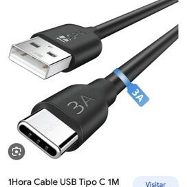 Cables 1Hora 3A 1metro Datos Carga Rápida (tipo c a tipo c y tipo c a USB); - Img 102297662