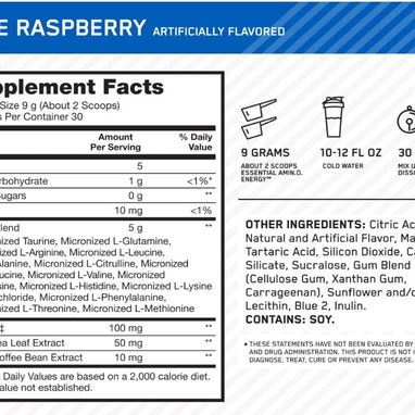 Optimum Nutrition Amino Energy - 30 Servicios Blue Raspberry 25$ +Un regalo - Img 117111922