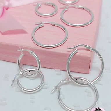 Argollas de Plata S925. LM joyería. El precio varía según el modelo - 5/7