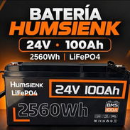 Batería Humsienk 2560Wh 24v 100ah nueva en caja   Transporte incluido - Img 58345694