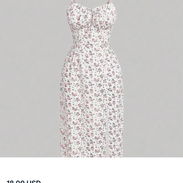Vestido estampado en flores con abertura en la pierna talla Xs y S - Img 56116808