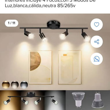 Lamparas de riel. Dos tamaños, varios colores - Img 123091444