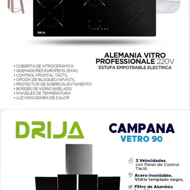 Cocinas de inducción y campana extractora - 2/3