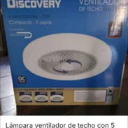 Lámpara de techo ventilador de 5 aspas y 6 velocidades ideal para su casa - Img 57716141