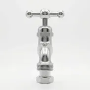 Grifo de Jardín Corto con Maneral de Cruz (Llave de Nariz de Zinc)" - Generic / Standard Plumbing Market - Ref: 1/2" NPT - Img 55737566