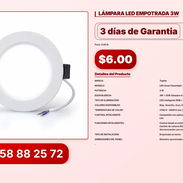 LÁMPARA LED EMPOTRADA 3W VPT#-0190 - Img 56829719