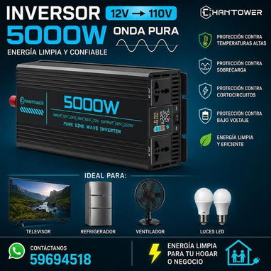 Inversores y cargadores de alta calidad π 59694518 - π56139244 π Inversores de alta potencia (12V 4000W / 5000W - Img 123818838