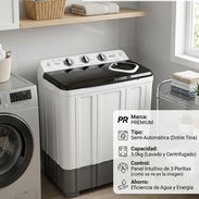Lavadora premium doble tina semi automática 5kgs 140usd - Img 57317905
