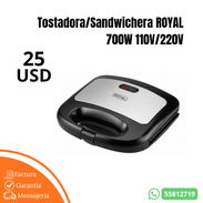 Tostadora/Sandwichera ROYAL 700W 110V/220V - Img 55634503