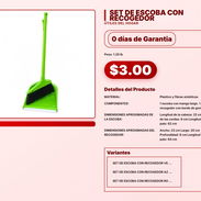 SET DE ESCOBA CON RECOGEDOR . - Img 57567389