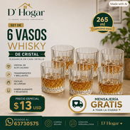 Set 6 vasos de whisky. Domicilio Incluido - Img 57221736