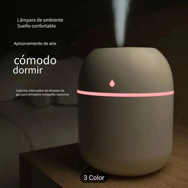 Humidificador con cambio de luces incluye 1 esencia 5ml y filtro d repuesto - Img 77650457