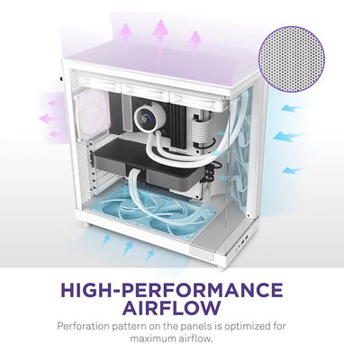 Gama alta chasis NZXT H6 Flow CC-H61FW-01 - Img 111121330