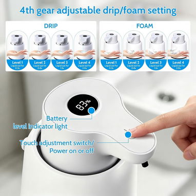 Dispensador Automático de Jabón Espumoso con Sensor Negro | videojuegoshabana.com - 5/5